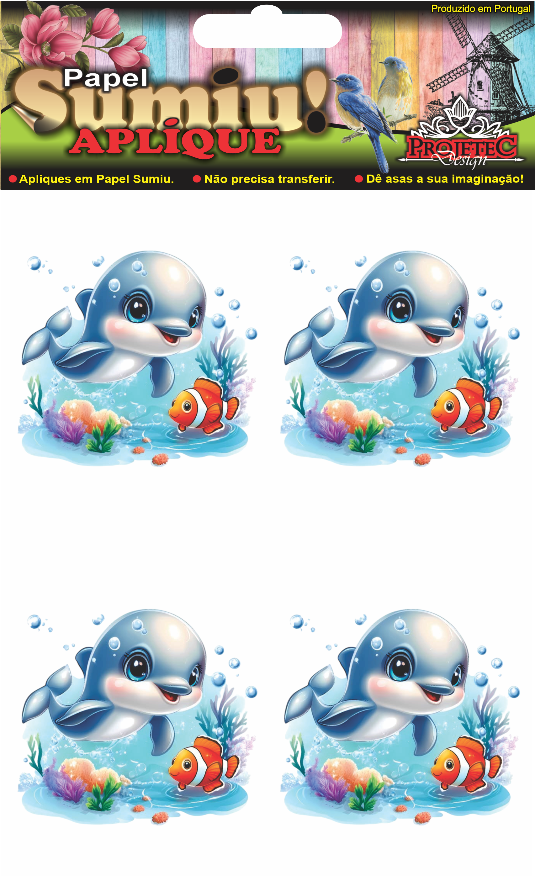 Papel Sumiu Aplique Verão 18 - Costas