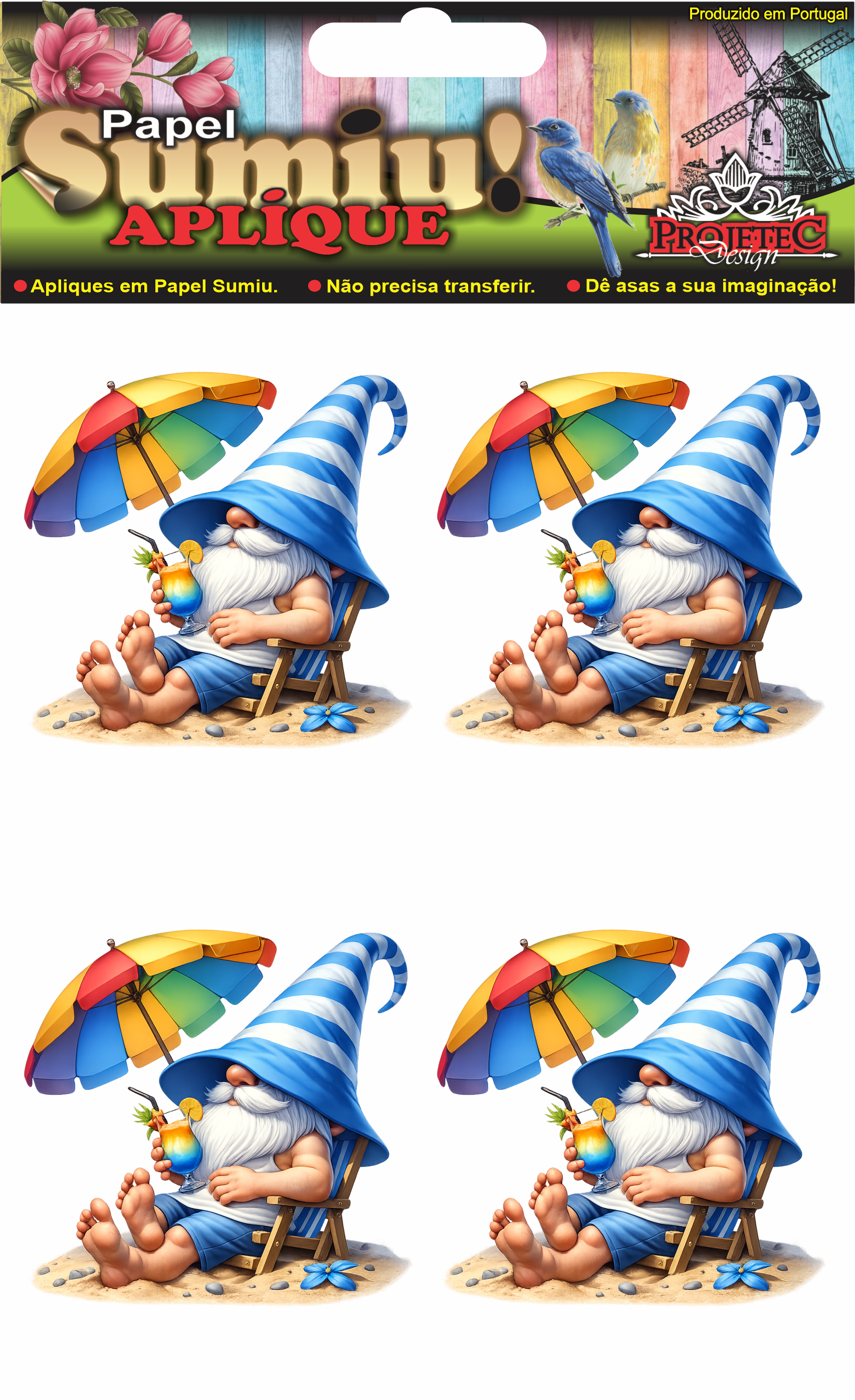 Papel Sumiu Aplique Verão 20 - Costas